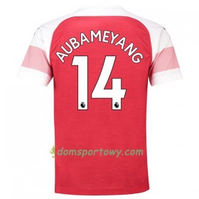 Koszulka Arsenal Aubameyang 14 Domowe Koszulki Piłkarskie 2018-2019 Krótki Rękaw